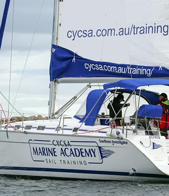 A training yacht from Cruising Yacht Club of South Australia, Marine Academy, Australia