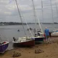 A group of small sail boats from Cody Sailing Club pulled up onto the beach