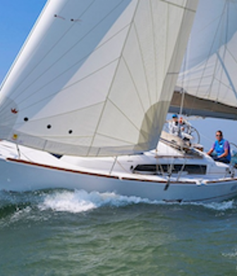 Dufour Yacht sailing on the water